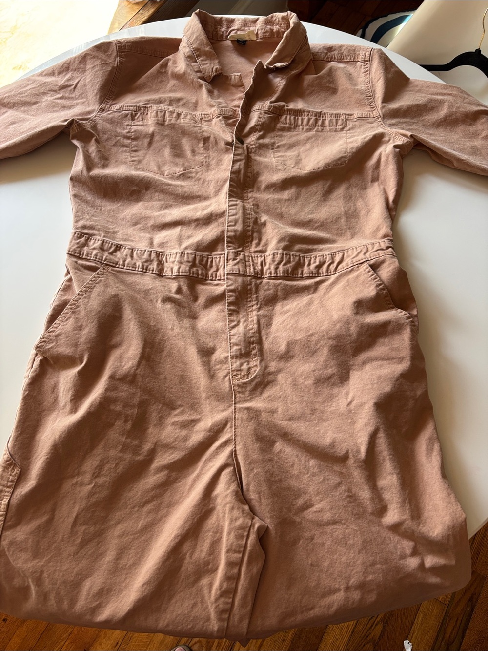 Universal Thread Women's Utility Jumpsuit in Dusty Rose Tan
